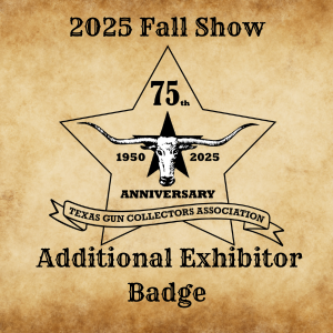 Fall Additional Exhibitor Badges